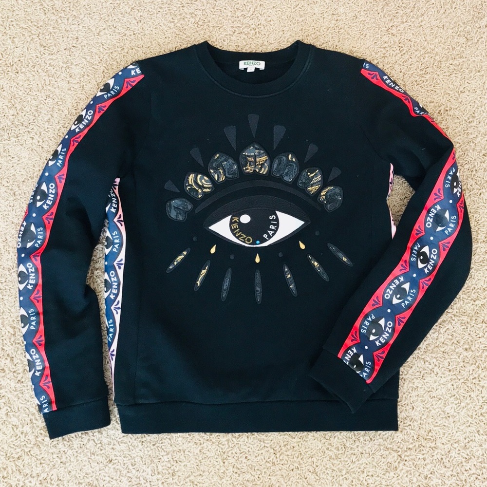 Authentic Kenzo Eye embroidered sweat shirt